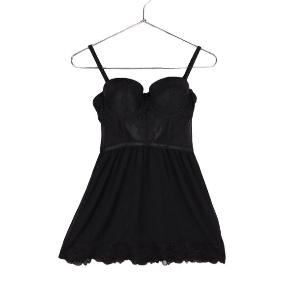 International Intimates Other - International Intimates Black Baby Doll Size Small Mesh Lining Adjustable Straps